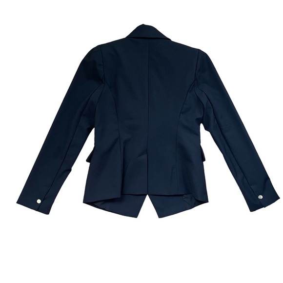 House of Harlow Black Gold Button Asymmetrical Blazer Women’s Size Small - Picture 3 of 7